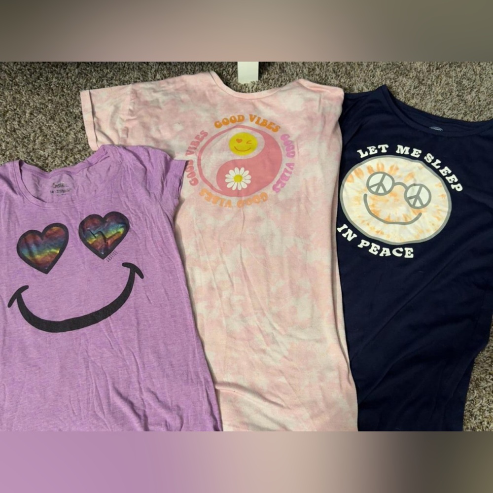 Cozy Kids Nightgown Set with Smiley Faces